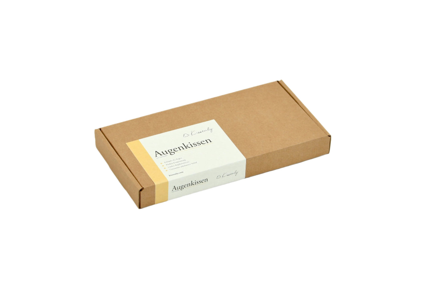 Gelbes Leinsamen-Augenkissen mit Lavendel